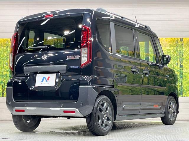 スペーシアギア ハイブリッドXZ 純正9型ナビ 両側電動スライド 全周囲カメラ 衝突軽減 レーダークルーズ 禁煙車 コーナーセンサー スマートキー 車線逸脱警報 オートエアコン 純正14インチアルミ Bluetooth フルセグ(17枚目)