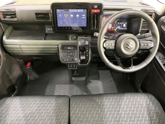 スペーシアギア ハイブリッドＸＺ　純正９インチナビ　両側電動ドア　全周囲カメラ　衝突被害軽減システム　レーダークルーズ　禁煙車　コーナーセンサー　スマートキー　ＬＥＤヘッド　ルーフレール　ＥＴＣ　オートライト　オートエアコン（2枚目）