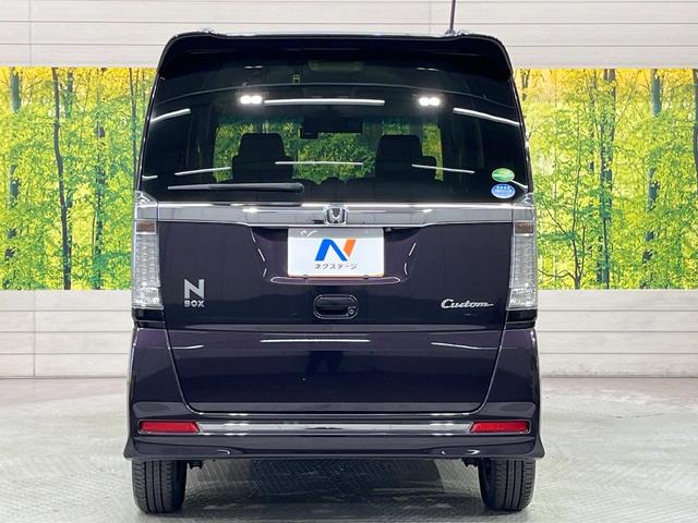 N-BOXカスタム G ターボSSブラックスタイルパッケージ ターボ SDナビ 両側電動スライド クルコン 衝突軽減装置 禁煙車 合皮シート ドラレコ スマートキー HIDヘッド シートヒーター ETC オートライト オートエアコン 純正15インチアルミ(15枚目)