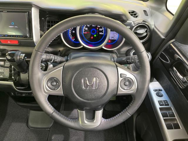 N-BOXカスタム G ターボSSブラックスタイルパッケージ ターボ SDナビ 両側電動スライド クルコン 衝突軽減装置 禁煙車 合皮シート ドラレコ スマートキー HIDヘッド シートヒーター ETC オートライト オートエアコン 純正15インチアルミ(40枚目)