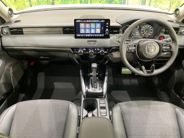 ヴェゼル e:HEV Z 純正9型ナビ 全周囲カメラ ブラインドスポットモニター レーダークルーズ ETC Bluetooth フルセグTV 衝突軽減装置 LEDヘッド 置くだけ充電 パドルシフト 電動リアゲート(2枚目)