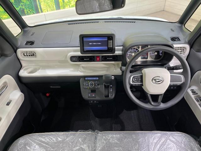 ムーヴキャンバス ストライプスＧ　届出済未使用車　両側電動ドア　純正ＳＤナビ　バックカメラ　衝突被害軽減システム　コーナーセンサー　スマートキー　ＬＥＤヘッド　オートライト　オートエアコン　Ｂｌｕｅｔｏｏｔｈ　ＣＤ　ＤＶＤ再生（2枚目）