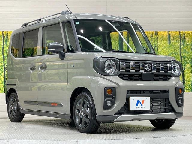 スペーシアギア ハイブリッドＸＺ　届出済未使用車　純正９型ナビ　両側電動ドア　全周囲カメラ　衝突軽減　コーナーセンサー　スマートキー　ＬＥＤヘッド　純正１４インチアルミ　オートハイビーム　車線逸脱警報　オートライト　オートエアコン（16枚目）