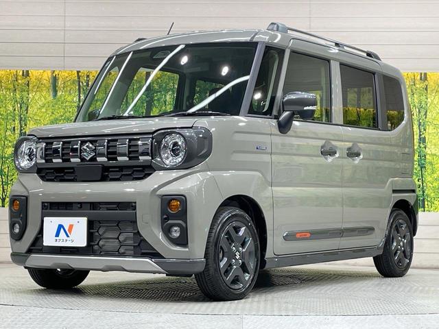 スペーシアギア ハイブリッドＸＺ　届出済未使用車　純正９型ナビ　両側電動ドア　全周囲カメラ　衝突軽減　コーナーセンサー　スマートキー　ＬＥＤヘッド　純正１４インチアルミ　オートハイビーム　車線逸脱警報　オートライト　オートエアコン（70枚目）