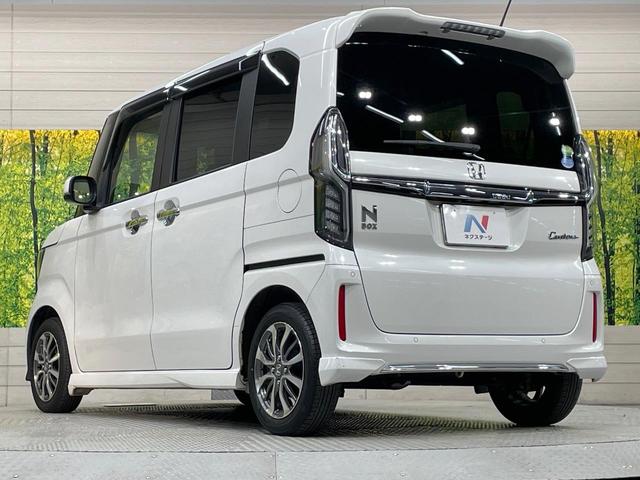 N-BOXカスタム L 純正ナビ 電動スライドドア バックカメラ 衝突軽減 レーダークルーズ 禁煙車 ドラレコ コーナーセンサー スマートキー LEDヘッド ビルトインETC 純正14インチアルミ オートライト(65枚目)