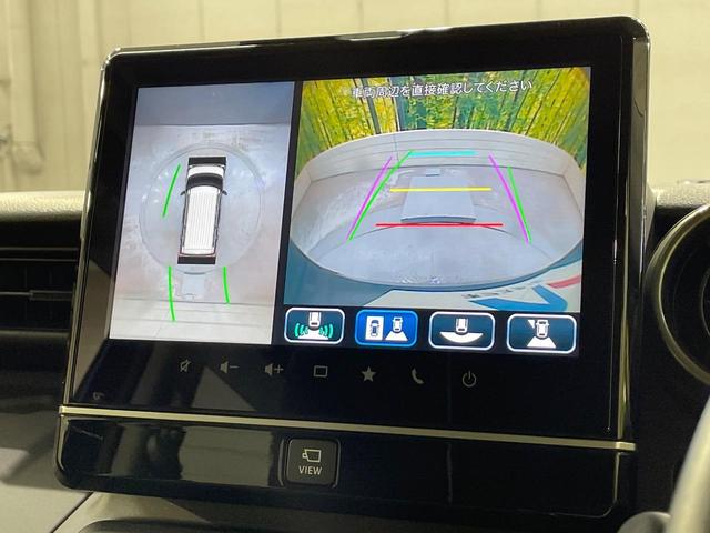 スペーシアギア ハイブリッドＸＺ　純正９型ナビ　両側電動ドア　全周囲カメラ　衝突軽減　レーダークルーズ　禁煙車　ドラレコ　コーナーセンサー　スマートキー　ＬＥＤヘッド　ルーフレール　ビルトインＥＴＣ　純正１４インチアルミ　オートライト（4枚目）