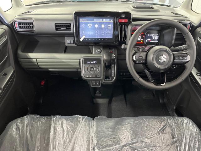 スペーシアギア ハイブリッドＸＺ　届出済未使用車　純正９型ナビ　両側電動ドア　全周囲カメラ　衝突軽減　レーダークルーズ　コーナーセンサー　スマートキー　ＬＥＤヘッド　純正１４インチアルミ　オートハイビーム　オートライト　オートエアコン（2枚目）