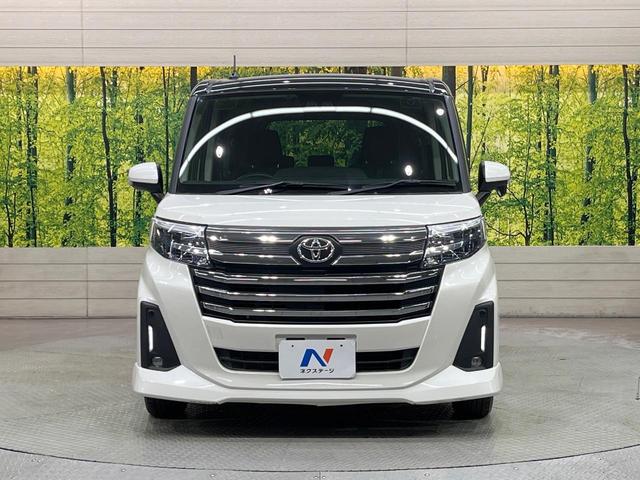 ルーミー カスタムＧ　純正９型ナビ　両側電動ドア　バックカメラ　レーダークルーズ　禁煙車　コーナーセンサー　スマートキー　ＬＥＤヘッド　ビルトインＥＴＣ　純正１４インチアルミ　オートハイビーム　車線逸脱警報（14枚目）