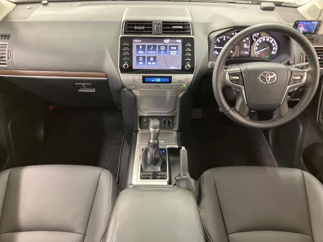 ランドクルーザープラド TX Lパッケージ マットブラックエディション ディーゼル サンルーフ メーカー9型ナビ 全周囲カメラ 衝突軽減 レーダークルーズ 禁煙車 レザーシート 前席シートエアコン ドラレコ コーナーセンサー スマートキー LEDヘッド(2枚目)