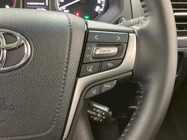 ランドクルーザープラド TX Lパッケージ マットブラックエディション ディーゼル サンルーフ メーカー9型ナビ 全周囲カメラ 衝突軽減 レーダークルーズ 禁煙車 レザーシート 前席シートエアコン ドラレコ コーナーセンサー スマートキー LEDヘッド(29枚目)