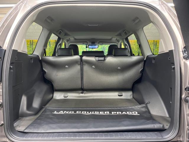 ランドクルーザープラド TX Lパッケージ マットブラックエディション ディーゼル サンルーフ メーカー9型ナビ 全周囲カメラ 衝突軽減 レーダークルーズ 禁煙車 レザーシート 前席シートエアコン ドラレコ コーナーセンサー スマートキー LEDヘッド(62枚目)