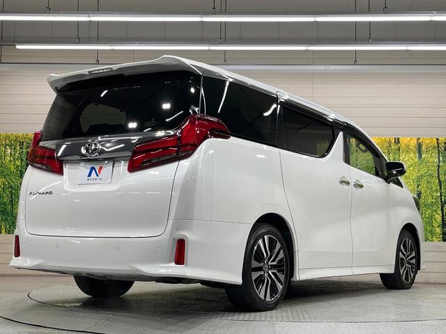 アルファード 2.5S Cパッケージ サンルーフ 純正9型DA 後席モニター デジタルミラー ブラインドスポットモニター 両側電動スライド レーダークルーズ 電動リアゲート 3眼LEDヘッド ドラレコ ETC シートヒーター 衝突軽減装置(17枚目)