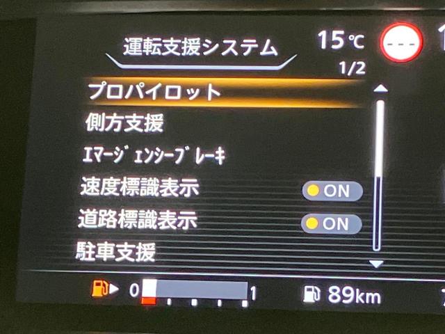 セレナ ハイウェイスター　ＶセレクションＩＩ　両側電動ドア　９型ナビ　後席モニター　全周囲カメラ　プロパイロット　衝突軽減装置　禁煙車　コーナーセンサー　スマートキー　ＬＥＤヘッド　ＥＴＣ　純正１６インチアルミ　車線逸脱警報（46枚目）