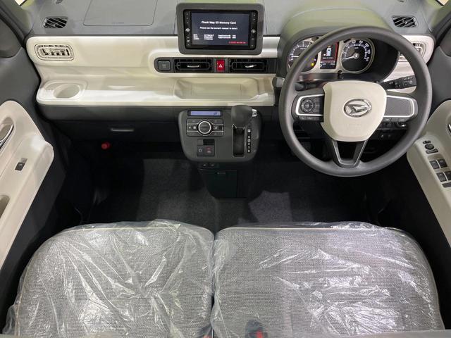 ムーヴキャンバス ストライプスG 届出済未使用車 両側電動ドア 純正ナビ バックカメラ 衝突被害軽減システム コーナーセンサー スマートキー LEDヘッド オートハイビーム 車線逸脱警報 オートライト オートエアコン(2枚目)