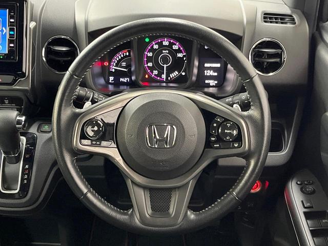 Ｎ－ＷＧＮカスタム Ｌ・ターボホンダセンシング　ターボ　純正ナビ　衝突軽減装置　レーダークルーズ　ＬＥＤヘッド　ドラレコ　ＥＴＣ　シートヒーター　バックカメラ　Ｂｌｕｅｔｏｏｔｈ　パドルシフト　合皮シート　電動パーキング　スマートキー（11枚目）