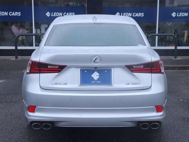 IS IS250 バージョンL LEDヘッド レザーシート シートヒーター ベンチレーション パワーシート モデリスタサイドリアエアロマフラー純正ナビバックカメラ 地デジ スマートキー パドルシフト クリアランスソナー スペアタイヤ(10枚目)