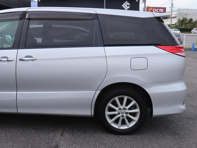 エスティマ 2.4アエラス Gエディション 中期モデル両側電動ドア後席モニターHIDヘッドFフォグ純正17AW ETCスマートキー プッシュスタートウッドコンビHステコンクルコン純正SDナビBカメラ地デジBT音楽DAA/Cリアオートエアコン(12枚目)