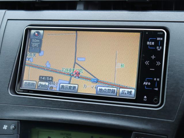 プリウス G 純正HDDナビBカメラ地デジ音楽録音クルーズコントロール スマートキー ビルトインETC ステアリングリモコン コンライトAA/Cフォグランプ ドアバイザ純正15AWトノカバーDVD/CD/AUX再生(46枚目)