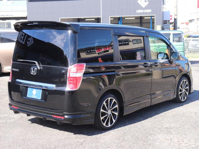 ステップワゴン G インターナビEセレクション 無限エアロ両側電動ドア後席モニター純正インターナビBカメラ地デジ クルーズコントロールRCA入力レザー調シートカバー ステアリングリモコン オートライトHIDヘッド社外18AW Rスモークフィルム(7枚目)