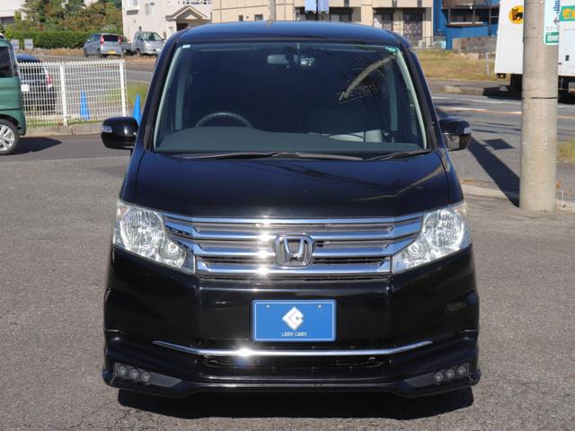 ステップワゴン G インターナビEセレクション 無限エアロ両側電動ドア後席モニター純正インターナビBカメラ地デジ クルーズコントロールRCA入力レザー調シートカバー ステアリングリモコン オートライトHIDヘッド社外18AW Rスモークフィルム(9枚目)