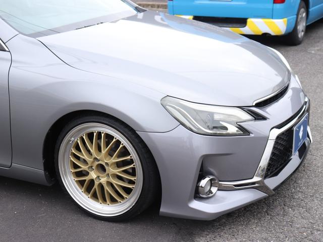 マークＸ ２５０Ｇ　リラックスセレクション　社外ヘッドＦフォグＤバイザＲスモーク社外ＬＥＤテールＧ’ｓルック風前後エアロバンパー社外１９ＡＷスマートキー　ビルトインＥＴＣステコン前席パワーシート社外前後ドラレコ社外ディスプレイオーディオＢカメラ（15枚目）