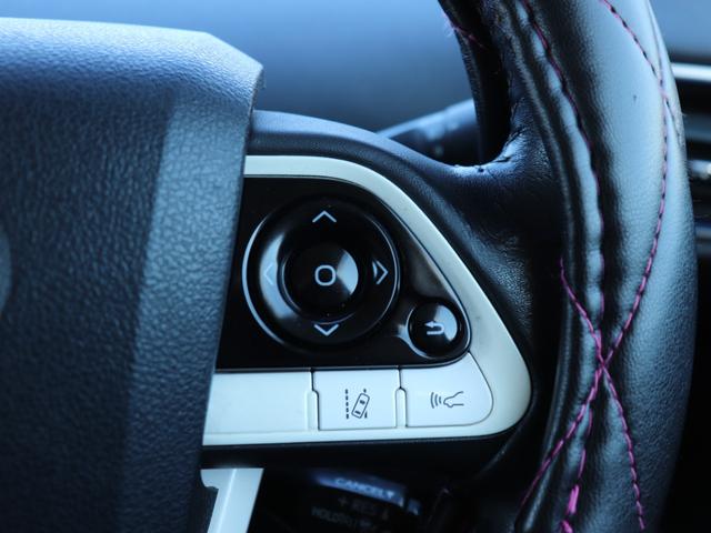 プリウス 　セーフティセンス合成皮革シートＬＥＤヘッド純正９型ＳＤナビＢカメラ地デジＢＴ音楽プリクラッシュ　レーダークルコン　オートハイビーム前席シートヒーター革巻きＨステアリングリモコン純正ドライブレコーダー（43枚目）