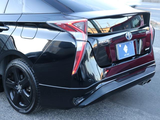 プリウス Ｓツーリングセレクション　モデリスタフルエアロ　セーフティセンスＬＥＤヘッド社外メモリーナビＢカメラ地デジＢＴ音楽ＡＣ１００Ｖスマートキー合皮シート前席シートヒーター純正１７ＡＷプッシュスタートＲフォグ革巻きＨステコンＥＴＣ（17枚目）