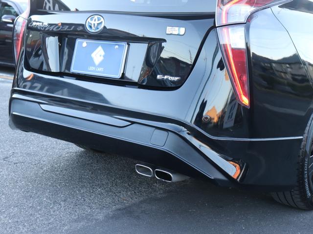 プリウス Ｓツーリングセレクション　モデリスタフルエアロ　セーフティセンスＬＥＤヘッド社外メモリーナビＢカメラ地デジＢＴ音楽ＡＣ１００Ｖスマートキー合皮シート前席シートヒーター純正１７ＡＷプッシュスタートＲフォグ革巻きＨステコンＥＴＣ（21枚目）