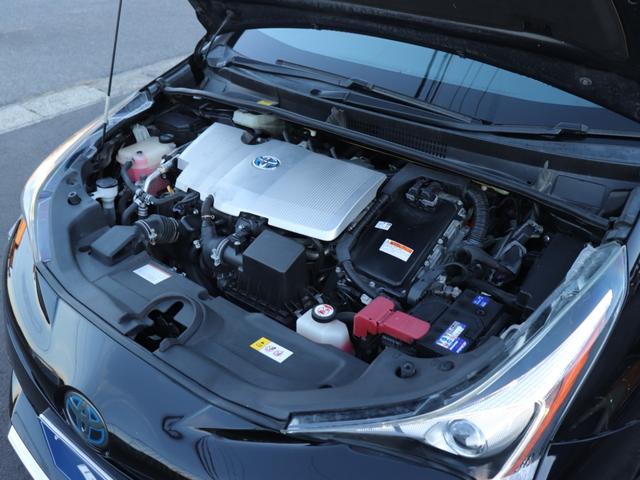 プリウス Ｓツーリングセレクション　モデリスタフルエアロ　セーフティセンスＬＥＤヘッド社外メモリーナビＢカメラ地デジＢＴ音楽ＡＣ１００Ｖスマートキー合皮シート前席シートヒーター純正１７ＡＷプッシュスタートＲフォグ革巻きＨステコンＥＴＣ（31枚目）