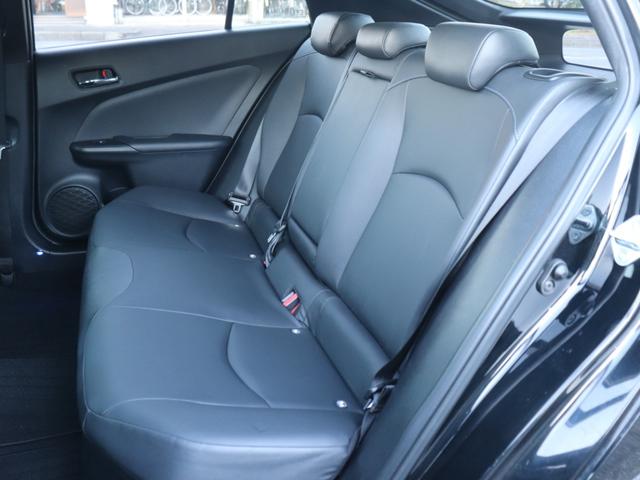 プリウス Ｓツーリングセレクション　モデリスタフルエアロ　セーフティセンスＬＥＤヘッド社外メモリーナビＢカメラ地デジＢＴ音楽ＡＣ１００Ｖスマートキー合皮シート前席シートヒーター純正１７ＡＷプッシュスタートＲフォグ革巻きＨステコンＥＴＣ（37枚目）