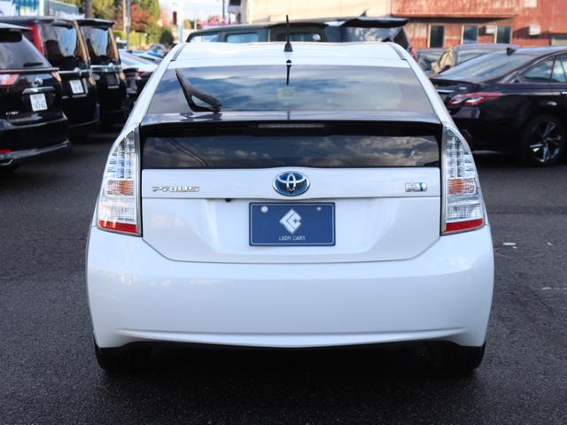 プリウス Sツーリングセレクション LEDヘッド 純正SDナビ地デジ 音楽録音 スマートキーETCステアリングリモコン コンライト オートエアコン フォグランプ ヘッドライトウォッシャー 社外17AWトノカバーCD/DVD/SD(10枚目)