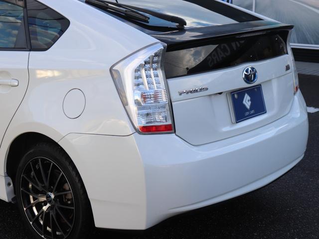 プリウス Sツーリングセレクション LEDヘッド 純正SDナビ地デジ 音楽録音 スマートキーETCステアリングリモコン コンライト オートエアコン フォグランプ ヘッドライトウォッシャー 社外17AWトノカバーCD/DVD/SD(17枚目)