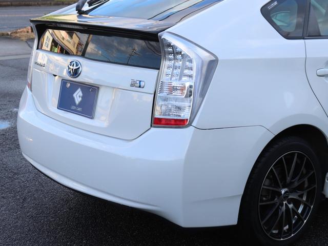 プリウス Sツーリングセレクション LEDヘッド 純正SDナビ地デジ 音楽録音 スマートキーETCステアリングリモコン コンライト オートエアコン フォグランプ ヘッドライトウォッシャー 社外17AWトノカバーCD/DVD/SD(18枚目)