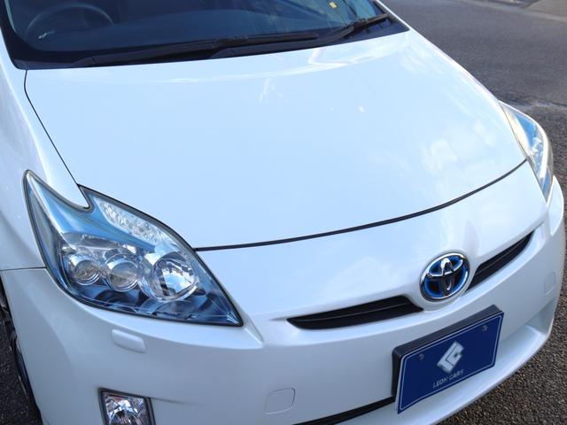 プリウス Sツーリングセレクション LEDヘッド 純正SDナビ地デジ 音楽録音 スマートキーETCステアリングリモコン コンライト オートエアコン フォグランプ ヘッドライトウォッシャー 社外17AWトノカバーCD/DVD/SD(19枚目)