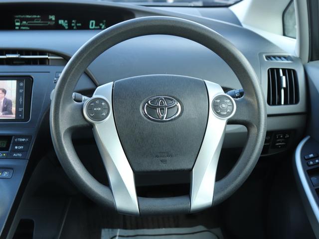 プリウス Sツーリングセレクション LEDヘッド 純正SDナビ地デジ 音楽録音 スマートキーETCステアリングリモコン コンライト オートエアコン フォグランプ ヘッドライトウォッシャー 社外17AWトノカバーCD/DVD/SD(36枚目)