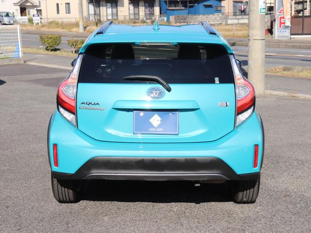アクア クロスオーバー　セーフティセンス合成皮革シートＬＥＤヘッド純正ナビＢカメラ地デジＢＴ音楽スマートキー　ビルトインＥＴＣ革巻きＨステアリングリモコンＬＤＡオートハイビーム社外ドライブレコーダー　フォグランプ純正１６ＡＷ（10枚目）
