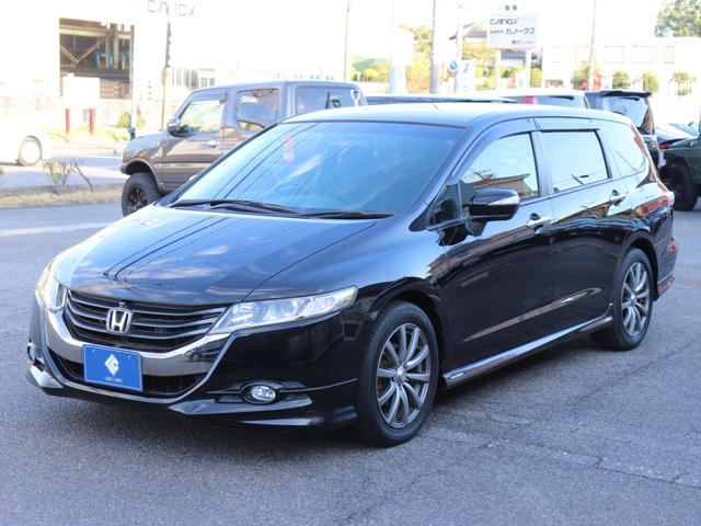 オデッセイ Ｍファインスピリット　エアロパッケージ　全方位モニター純正ナビＢカメラ地デジＥＴＣディスチャージヘッドＦフォグＤバイザー社外１７インチＡＷプライバシーガラス革巻きＨステアリングリモコン　オートエアコン（5枚目）