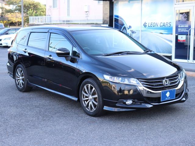 オデッセイ Ｍファインスピリット　エアロパッケージ　全方位モニター純正ナビＢカメラ地デジＥＴＣディスチャージヘッドＦフォグＤバイザー社外１７インチＡＷプライバシーガラス革巻きＨステアリングリモコン　オートエアコン（6枚目）