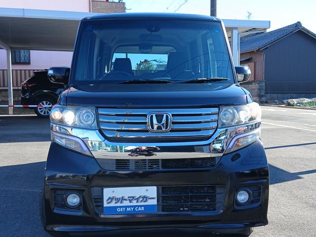 Ｎ－ＢＯＸカスタム Ｇ　ＳＳパッケージ　４ＷＤ　両側パワースライドドア　バックカメラ　シートヒーター　ナビ　　　ＴＶ　Ｂｌｕｅｔｏｏｔｈ対応　純正１４インチアルミ　ステアリングスイッチ（3枚目）