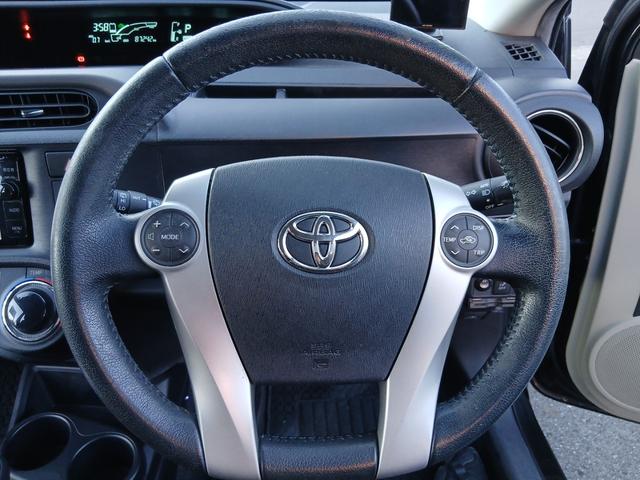 アクア Ｇ　プッシュスタートキー　純正ナビ　フルセグＴＶ　Ｂｌｕｅｔｏｏｔｈ対応　スマートキー　バックカメラ　純正１６インチアルミ　ＥＴＣ　ステアリングスイッチ（25枚目）