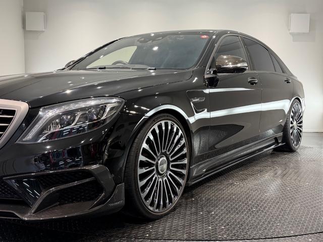 Sクラス S63 ロング マンソリ―フルエアロ/カーボンボンネット/マンソリ―22AW/ベンチレーション/サンルーフ/黒革/シートヒーター/ナイトビジョン/360°カメラ/純正ナビTV/ETC/(63枚目)