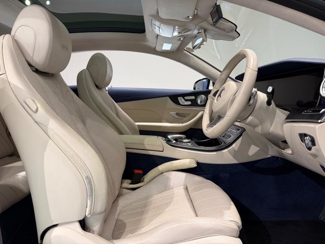 Ｅクラス Ｅ３００　クーペ　スポーツ　エクスクルーシブＰＫＧ／パナメリカーナグリル／白革／パノラミックスライディングルーフ／ベンチレーション／ブルメスター／リラクゼーション機能／エアバランスＰＫＧ／３６０°カメラ／ＥＴＣ／純正ナビＴＶ（13枚目）