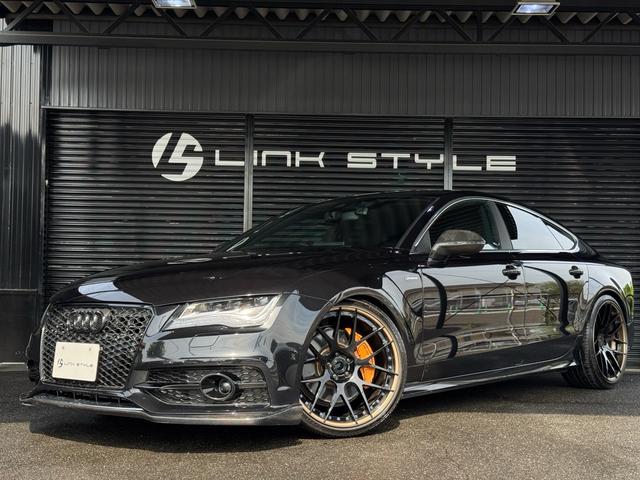 Ａ７スポーツバック ３．０ＴＦＳＩクワトロ　正規ディーラー車　右Ｈ　カーボンフロントスポイラー　ＢＣフォージド２１インチホイール　ダウンサスペンション　オレンジゴールドブレーキキャリパー　社外４本出しマフラー　カーボンリアスポイラー（2枚目）