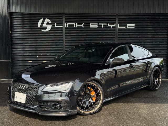 Ａ７スポーツバック ３．０ＴＦＳＩクワトロ　正規ディーラー車　右Ｈ　カーボンフロントスポイラー　ＢＣフォージド２１インチホイール　ダウンサスペンション　オレンジゴールドブレーキキャリパー　社外４本出しマフラー　カーボンリアスポイラー（3枚目）