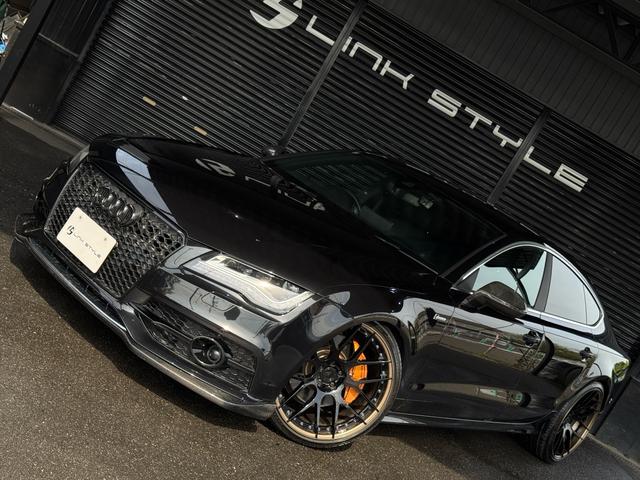 Ａ７スポーツバック ３．０ＴＦＳＩクワトロ　正規ディーラー車　右Ｈ　カーボンフロントスポイラー　ＢＣフォージド２１インチホイール　ダウンサスペンション　オレンジゴールドブレーキキャリパー　社外４本出しマフラー　カーボンリアスポイラー（5枚目）