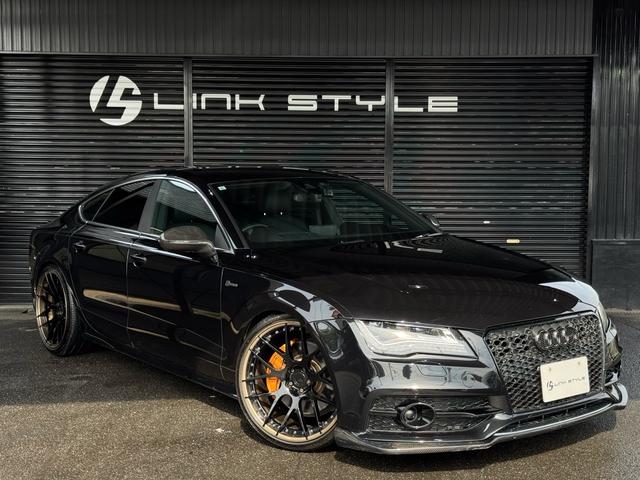 Ａ７スポーツバック ３．０ＴＦＳＩクワトロ　正規ディーラー車　右Ｈ　カーボンフロントスポイラー　ＢＣフォージド２１インチホイール　ダウンサスペンション　オレンジゴールドブレーキキャリパー　社外４本出しマフラー　カーボンリアスポイラー（8枚目）