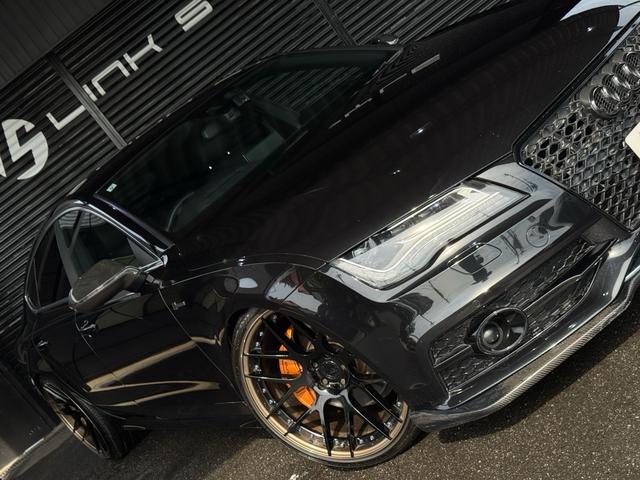Ａ７スポーツバック ３．０ＴＦＳＩクワトロ　正規ディーラー車　右Ｈ　カーボンフロントスポイラー　ＢＣフォージド２１インチホイール　ダウンサスペンション　オレンジゴールドブレーキキャリパー　社外４本出しマフラー　カーボンリアスポイラー（12枚目）