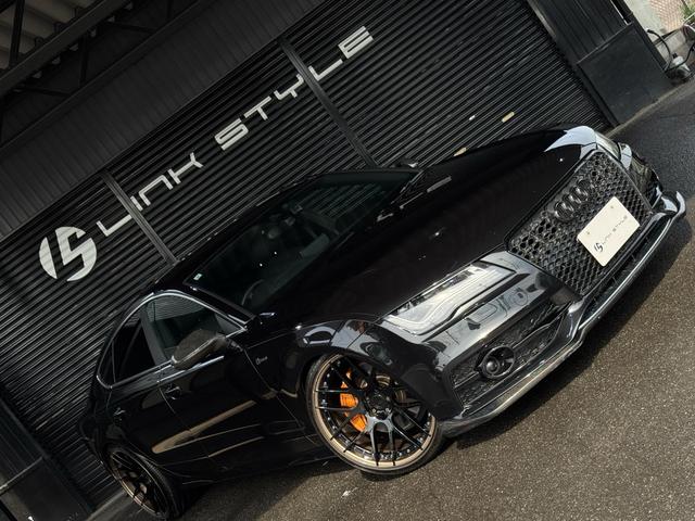 Ａ７スポーツバック ３．０ＴＦＳＩクワトロ　正規ディーラー車　右Ｈ　カーボンフロントスポイラー　ＢＣフォージド２１インチホイール　ダウンサスペンション　オレンジゴールドブレーキキャリパー　社外４本出しマフラー　カーボンリアスポイラー（13枚目）