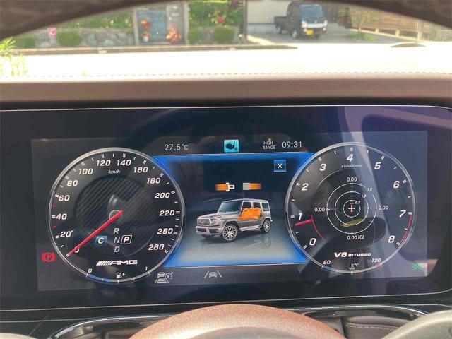 Ｇクラス Ｇ６３ＡＭＧ　４ＷＤ　ドライブレコーダー　フロントカメラ　クリアランスソナー　オートクルーズコントロール　レーンアシスト　パワーシート　オートライト　アルミホイール　スマートキー　アイドリングストップ（21枚目）