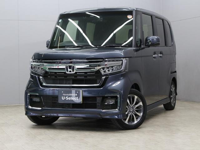 N-BOXカスタム L ワンオーナー 禁煙車 ワンセグTV Bluetooth リアカメラ ETC ステリモ クルコン シートヒーター 両側パワースライドドア 前後ソナーセンサー 電子パーキングブレーキ 大型ルーフコンソール(5枚目)